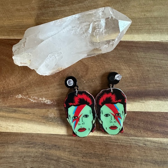 NWT David Bowie earrings Ziggy Stardust - Picture 2 of 4